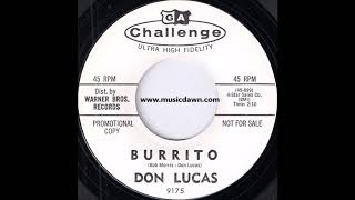 Don Lucas - Burrito [Challenge] 1962 Oddball Xmas Novelty Oldies 45