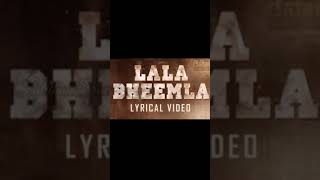 Lala Bheemla Lyrical Video Out | Powerstar Pawan Kalyan | Rana Daggubati | Bheemla Nayak | #shorts