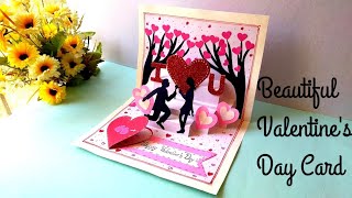 Special Handmade pop-up Valentine's day Card Idea/ Anniversary/Love Card For Scrapbook