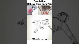 One Action Relief Your Back Pain At Home  for Women #shorts  #backpain #backpainrelief