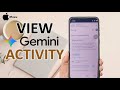 How To View Gemini Activity On iPhone