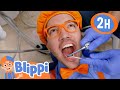 Blippi at the Dentist | Blippi | Kids Songs | Moonbug Kids