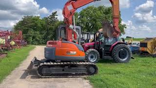 Hitachi EX75UR mini excavator- Auction- video 1