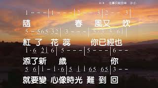 往事只能回味 詞:林煌坤 曲:劉家昌 伴奏版 簡譜 樂器 中文字幕