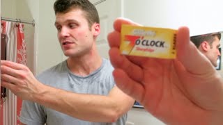 Gillette 7 O'Clock SharpEdge Razor Blade Review!