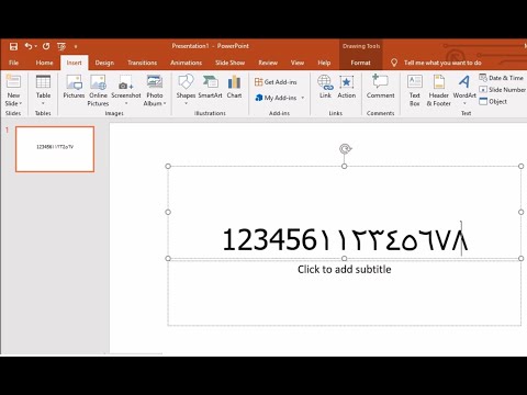 How to Enter Arabic Numeric (Numbers) in MS PowerPoint How to Enter Arabic Numeric (Numbers) in MS PowerPoint