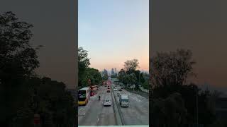 20231103 香港九龍塘窩打老道黃昏 Hong Kong Kowloon Tong Waterloo Road traffic and sunset