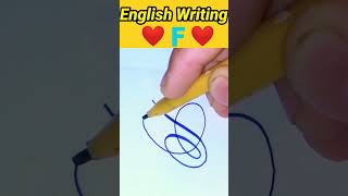 Letter❤🇫❤in calligraphy #handwriting #englishcalligraphy #englishwriting #calligraphy