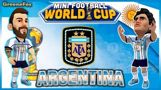 ARGENTINA with Maradona and Messi🏆🤩 | World Cup | Mini Football