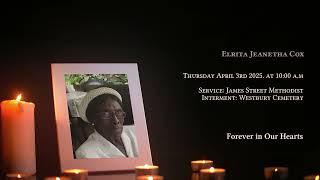 In Loving Memory Elrita Jeanetha Cox - Obituary