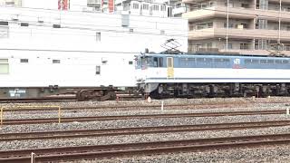 EF65 2090+空コキ　与野通過