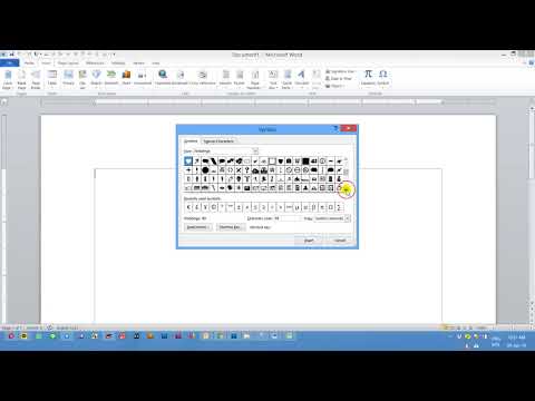Where is Wingdings 110 in Word?
