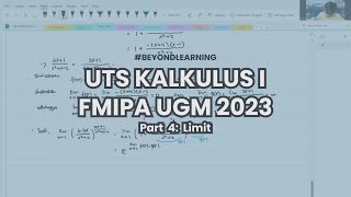 Bahas UTS Kalkulus I FMIPA UGM 2023 (4/5)