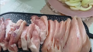 КАК Я МАРИНУЮ МЯСО? НАШ ЗАВТРАК!