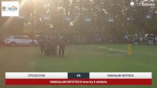 CITTA SOLUTIONS vs MANGALAM INFOTECH Live Cricket Match | HERITAGE CYBERWORLD PRESENTS GESIA BOX CRI