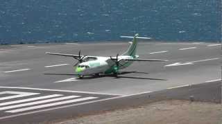 Binter Canarias ATR 72-500 take off runway 5 Madeira airport