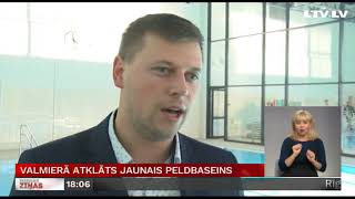 Valmierā atklāts jaunais peldbaseins