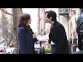 Penn Badgley And Charlotte Ritchie Argue While Filming 