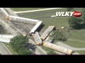 Raw Video: Train Derails In Bullitt County