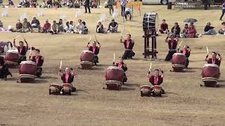 Taiko Drums 'Jyosyu Coaxing' Annaka Sogo Gakuen HS in the 73rd anniversary of  Self-Defense Forces