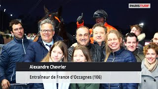 Alexandre Chevrier, entraîneur de France d'Occagnes (25/03 à Paris-Vincennes)