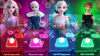 Frozen 2 Vs Frozen Elsa Anna-Do You Want to Build a Snowman vs Let It Go - 👸 Tileshop EDM Rush