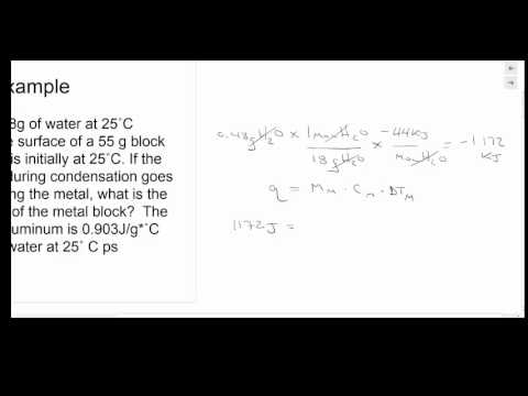 Heat of Vaporization Example Heat of Vaporization Example