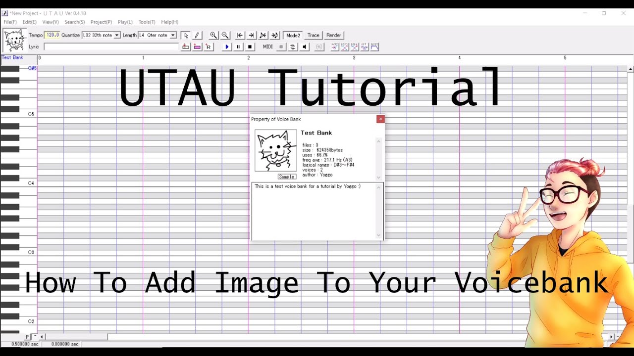 How To Add An Image To Utau Voicebanks Youtube