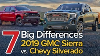 7 Differences Between the 2019 GMC Sierra \u0026 Chevrolet Silverado: The Short List