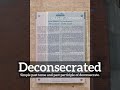 how does deconsecrated look what is deconsecrated how to say deconsecrated in english