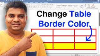How To Change Table Border Colour In MS Word