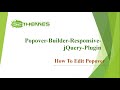 How To Edit Popover-Popover Builder Responsive jQuery Plugin