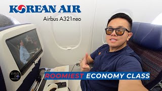 ROOMIEST Economy Class Seat | Korean Air Airbus A321neo 🇰🇷 Jeju (CJU) to Seoul (GMP)