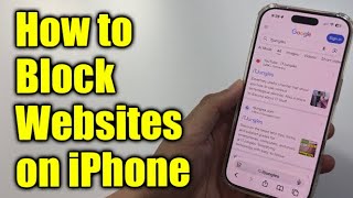 How to Block Websites on iPhone iOS 26