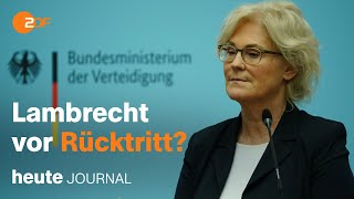 heute journal vom 13.01.2022 Möglicher Rücktritt Lambrecht, Panzerlieferung und Maskenpflicht