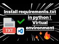 How-To Install Requirements.txt in a Python Virtual Environment | VS Code Tutorial for Beginners