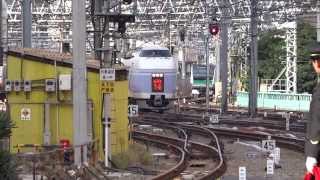 スーパーあずさ14号新宿駅到着・降車風景/Super Azusa at Shinjuku/2013.11.14