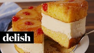 How to Make Pineapple Upside-Down Cheesecake | Recipe | Delish