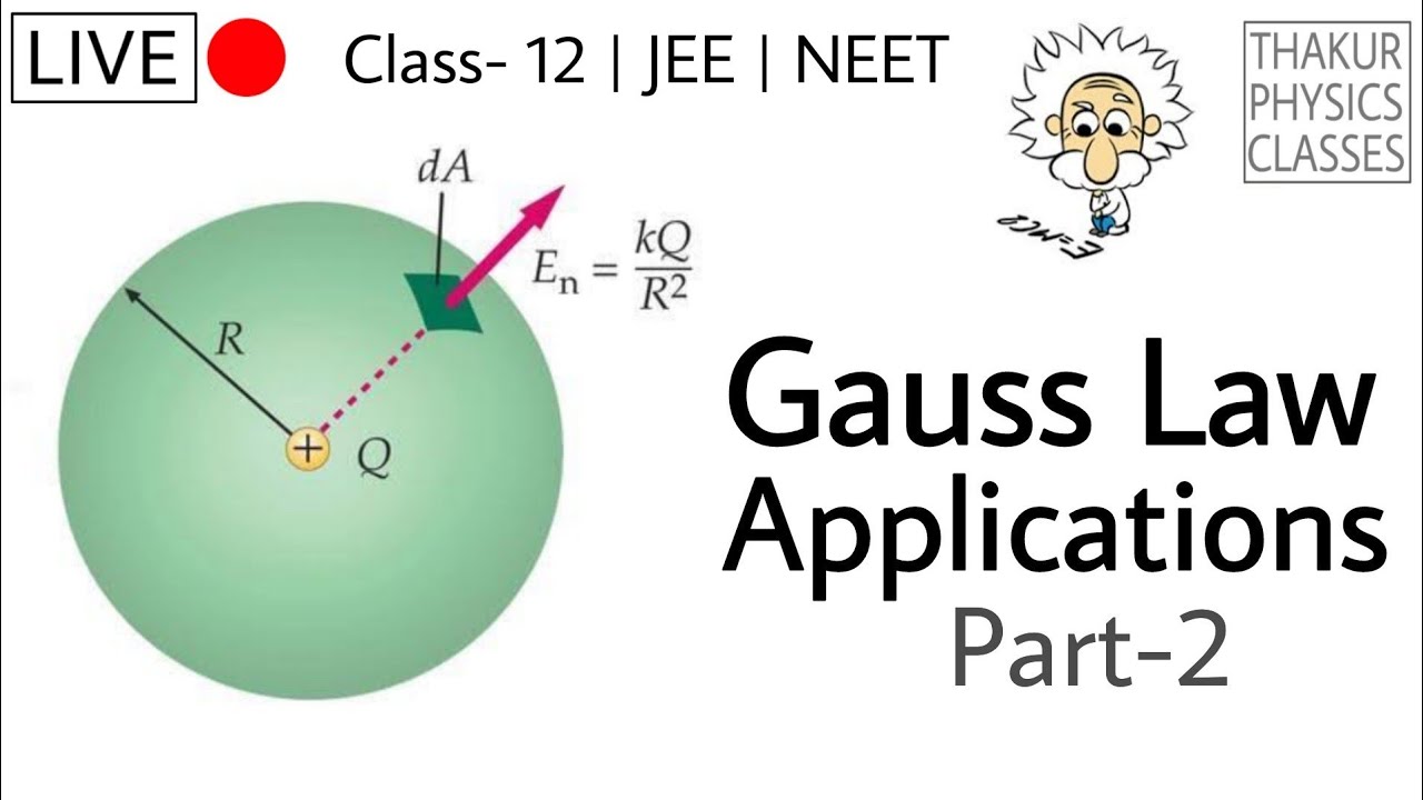 Gauss Law Applications Part-2 | Class 12 | Electrostatics | JEE Mains ...