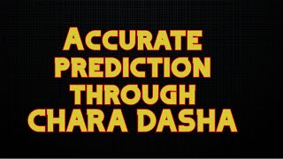 Accurate prediction through CHARA DASHA