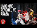 UNBOXING & REVIEW ACTION FIGURE KIMETSU NO YAIBA XROSS LINK FIGURE RENGOKU & AKAZA!!!