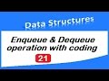 Implementation of queue using array - part1