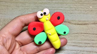 Diy how to Sculpt dragonfly | Diatomite clay tutorial | Pikky Clay