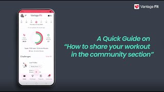 What's the EASIEST Way to Share Your Fitness Activities with Co-Workers on VANTAGE FIT App?