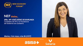 NEF Online con doña Mª José Sáenz de Buruaga, Candidata PP a la Presidencia Gobierno de Cantabria