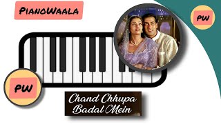 चांद छुपा बादल में | Chand Chupa | Salman Khan #piano #shorts #pianotutorial