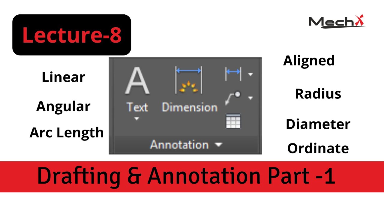 Lecture 8 Drafting Annotation Part 1 Youtube