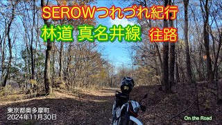 SEROW徒然草紀行 奥多摩の林道真名井線(往路) 2024年11月30日　東京都奥多摩町 #japan #offroad #serow250 #tokyo