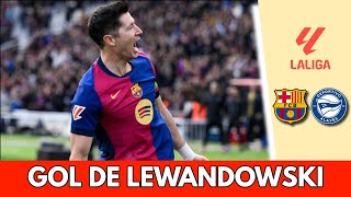 GOL DEL BARCELONA Lamine puso la magia, Lewandowski el gol para el 1-0 ante ALAVÉS | La Liga