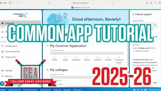How to Guide to the Common Application (2025-26) | Tutorial